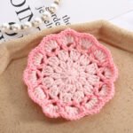 Simple Cute Flowers Knitted Coaster Wool Woven Coaster Flower - Image 7