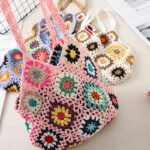 Handmade Crochet Weave Vintage Hollow Bag - Image 2
