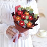 Hand-woven Knitted Wool Bouquet - Image 8