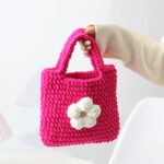 Hand Knitted Thick Wool Crochet Tote Bag - Image 2