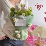 Rabbit Lamb Wheat Doll Bridal Bouquet - Image 2