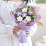 Hand-woven Knitted Wool Bouquet - Image 5