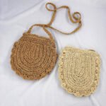 Crochet Small Lace Semicircle Female Bag - Image 5