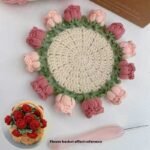 Rose Coaster Crochet Diy Material Package - Image 4