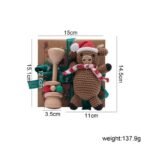 Children's Santa Claus Moose Crochet Rattle Doll Set - Image 7