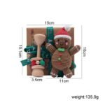 Children's Santa Claus Moose Crochet Rattle Doll Set - Image 6