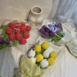 Hand-woven Wool Simulation Bouquet Tulip Creative Flower - Image 3