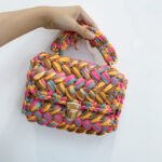 Hand Knitted Crochet Tote Crossbody Bag - Image 2