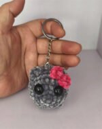 Cute And Minimalist Hamster Crochet Doll Keychain - Image 4