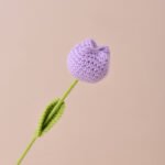 Finished Handmade Crochet Tulip Fake Flower Simulation - Image 10