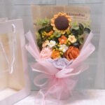 Flower Yarn Woven Sunflower Gift Bouquet - Image 6