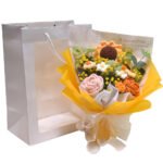 Flower Yarn Woven Sunflower Gift Bouquet - Image 2