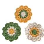 Cute Ins Small Flower Coaster Placemat Crochet Heat Proof Mat - Image 5
