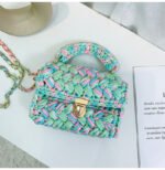 Hand Knitted Crochet Tote Crossbody Bag - Image 5