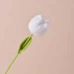 Finished Handmade Crochet Tulip Fake Flower Simulation - Image 9