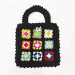 Mixed Color Non-Located Ethnic Hand Crochet Tote Bag - Image 4