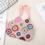 Handmade Crochet Weave Vintage Hollow Bag - Image 6
