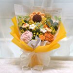 Flower Yarn Woven Sunflower Gift Bouquet - Image 3
