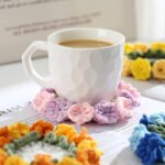 Hand-knitted Flower Woven Linglan Coaster - Image 2