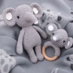 Handmade Doll Set Animal Crochet Rattle Baby Biteable Comfort Toy - Image 10