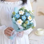 Hand-woven Knitted Wool Bouquet - Image 4