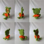 Merryia Handmade Squirrel Amigurumi Photo Frame Animal Stuffed Doll Picture Frame - Image 2