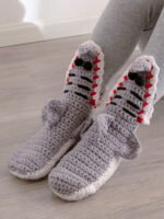 Crochet Animal Ladies Floor Socks - Image 2