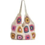 Women's Fashion Crochet Tote Shoulder Bag - Image 5