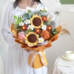 Hand-woven Flower Knitted Gift Sunflower - Image 7