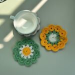 Cute Ins Small Flower Coaster Placemat Crochet Heat Proof Mat - Image 2