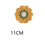 Cute Ins Small Flower Coaster Placemat Crochet Heat Proof Mat - Image 9