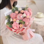 Finished Knitted Wool Bouquet Rose - Image 7