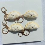 Finished Handmade Crochet Spring Festival Dumpling Pendant - Image 4