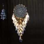 Creative Crochet Dreamcatcher Feather Wind Chime Charms - Image 2