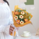 Hand-woven Knitted Wool Bouquet - Image 2