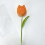 Hand-woven Wool Tulip Artificial Flower - Image 9