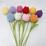 Hand-woven Wool Tulip Artificial Flower