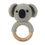Baby Crochet Animal Rattle Knitted Cartoon Doll Baby Soothing Biteable Toy - Image 5