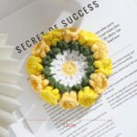 Hand-knitted Flower Woven Linglan Coaster - Image 4