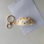 Finished Handmade Crochet Spring Festival Dumpling Pendant