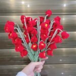 Finished Crochet Flower Nordic Ornament - Image 3