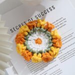 Hand-knitted Flower Woven Linglan Coaster - Image 6
