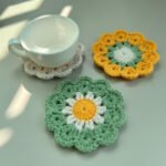 Cute Ins Small Flower Coaster Placemat Crochet Heat Proof Mat - Image 3