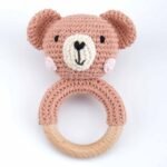 Baby Crochet Animal Rattle Knitted Cartoon Doll Baby Soothing Biteable Toy - Image 2