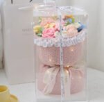 Knitted Finished Sunflower Rose Mixed Bouquet Birthday Gift - Image 6