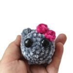 Cute And Minimalist Hamster Crochet Doll Keychain - Image 3