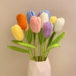 Hand Crochet Tulip Immortal Flower - Image 3