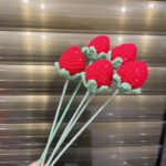 Finished Crochet Flower Nordic Ornament