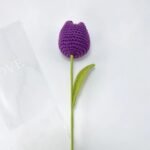 Hand-woven Wool Tulip Artificial Flower - Image 7