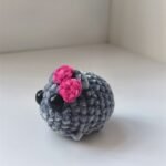 Cute And Minimalist Hamster Crochet Doll Keychain - Image 2